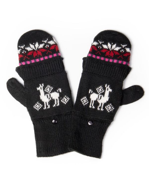 シンプリーナチュラル レディース アクセサリー 手袋 Simply Naturalpaca Glittens Gloves Black ブラック