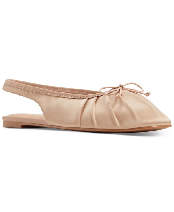 アルド レディース シューズ パンプス ALDO Women's Arlet Slingback Flats Beige Satin ベージュ｜ReVida 店