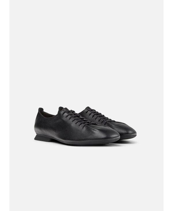 カンペール レディース シューズ パンプス レース レザー Camper Casi Myra Leather Lace Up Shoe Black ブラック