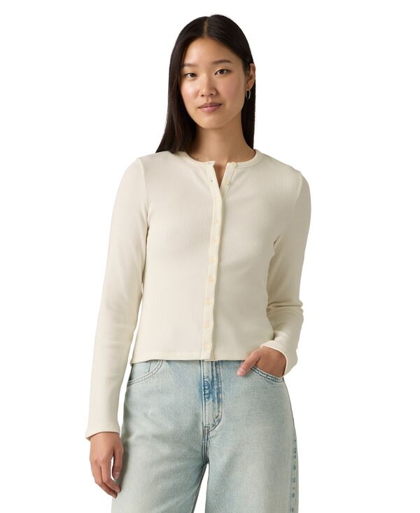 リーバイス レディース トップス シャツ Levi's Women's Rory Long Sleeve Button-Up Top Egret