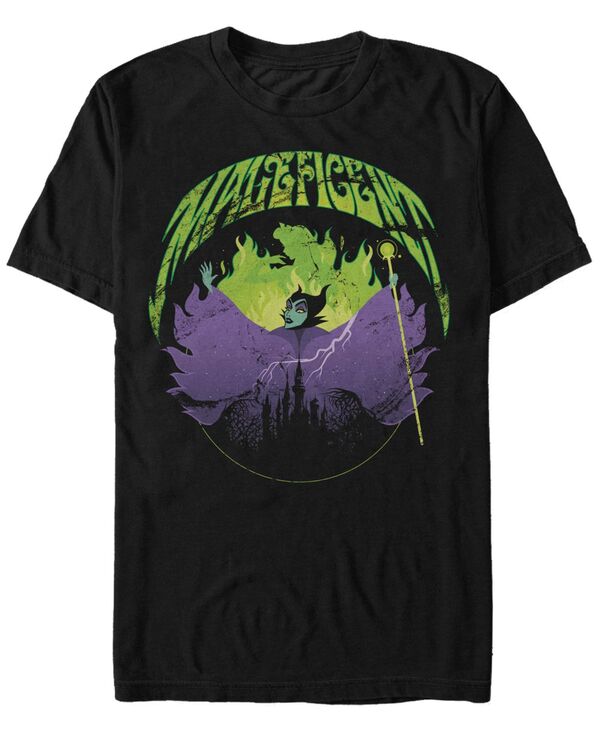 フィフスサン メンズ トップス Tシャツ Fifth Sun Disney Men'sleeping Beauty Maleficent Flameshort Sleeve T-Shirt Black ブラック