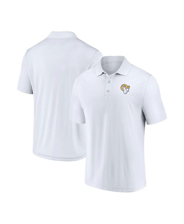 ファナティクス メンズ トップス ポロシャツ Fanatics Men's White Los Angeles Rams Component Polo Shirt White ホワイト