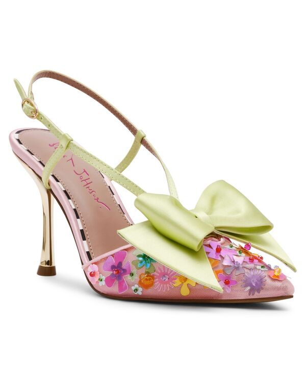 ベッツィジョンソン レディース シューズ パンプス 御花柄 御花 Betsey Johnson Women\u0027s Melisa Ditsy Floral Bow Pumps Pink Multi サクラ色