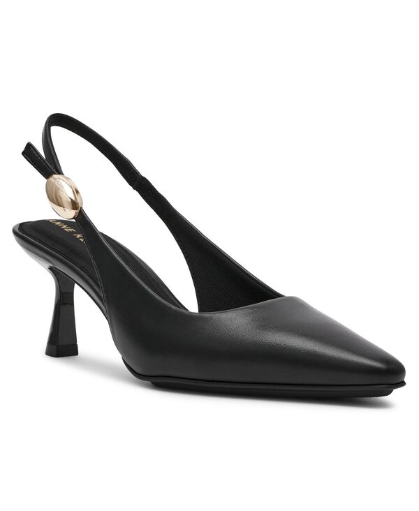 アンクライン レディース シューズ パンプス Anne Klein Women's Cynthia Pointed Toe Slingback Pumps Black ブラック