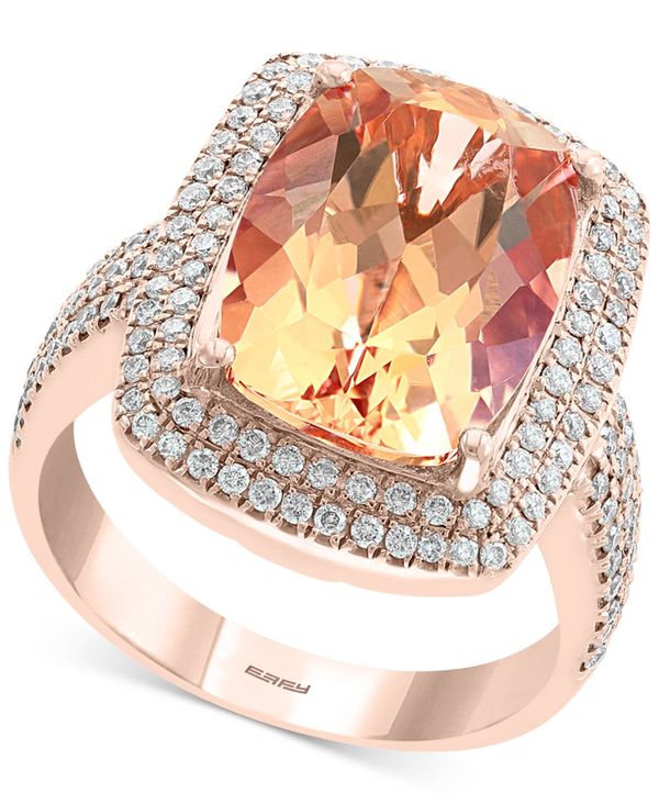 正規激安 楽天市場 エフィー レディース リング アクセサリー Effy Morganite 6 1 3 Ct T W Diamond 5 8 Ct T W Statement Ring In 14k Rose Gold Morganite Revida 楽天市場店 絶対一番安い Www Seginsac Com