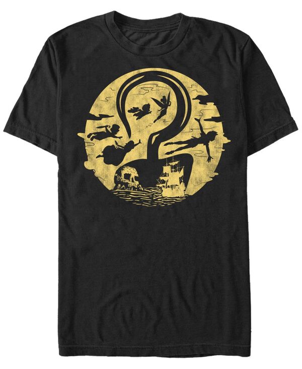 フィフスサン メンズ トップス Tシャツ Fifth Sun Disney Men's Peter Pan Hook Moon Collage Short Sleeve T-Shirt Black ブラック
