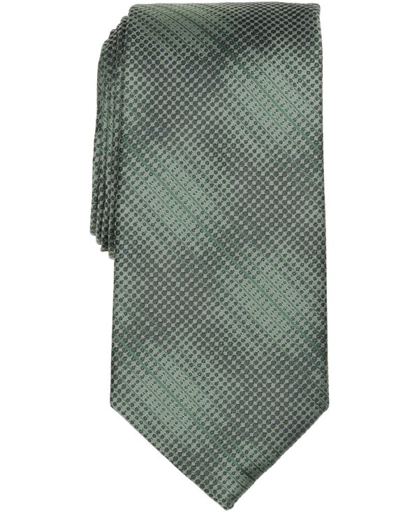 ペリーエリス メンズ アクセサリー ネクタイ Perry Ellis Portfolio Men's Borlan Plaid Tie Green グリーン