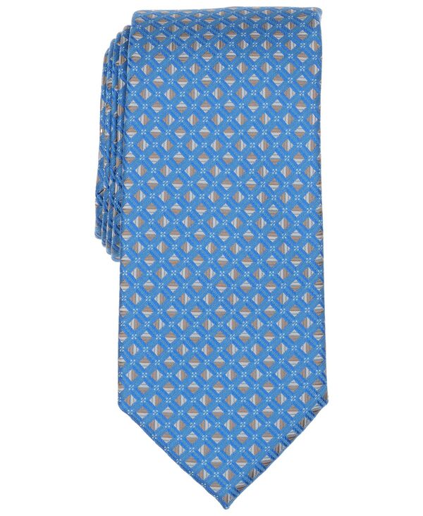 ペリーエリス メンズ アクセサリー ネクタイ Perry Ellis Portfolio Men's Rosser Geo Pattern Classic Fitie Blue ブルー