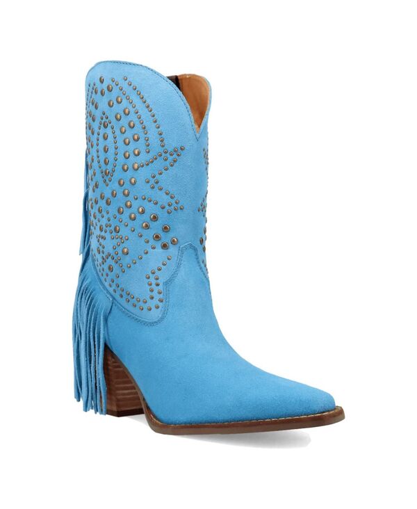 ディンゴ レディース シューズ ブーツ・レインブーツ スエード レザー Dingo Women'star Power Suede Leather Bootie Blue ブルー
