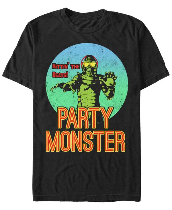 フィフスサン メンズ トップス Tシャツ Fifth Suniversal Monsters Men's Creature From the Black Lagoon Party Monster Short Sleeve T-Shirt Black ブラック