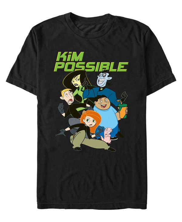 フィフスサン メンズ トップス Tシャツ ロゴ Fifth Sun Men's Kim Possible Group Logo Short Sleeve T-shirt Black ブラック
