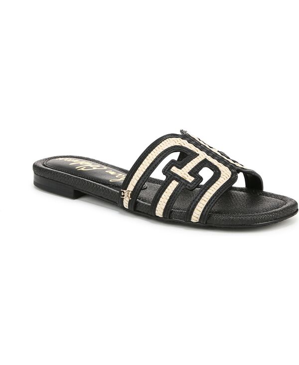 サムエデルマン レディース シューズ サンダル レザー Sam Edelman Bay Slip-On Flat Leather Casual Sandals Linen Black ブラック 23,532円
