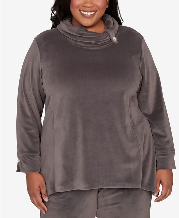 アルフレッド ダナー レディース トップス シャツ プラスサイズ Alfredunner Plusize Calm Luxe Cowl Neck Top Slate スレート