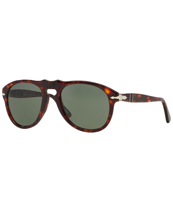 ペルソル メンズ 佩び物 サングラス・アイウェア Persol Men\u0027sunglasses PO0649 BROWN/GREEN 緑であること