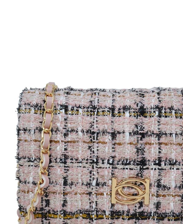 ベベ レディース バッグ ツイード Bebe Kamala Tweed Crossbody Bag Blush ブラッシュ