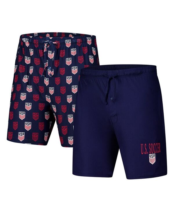 コンセプツ スポーツ メンズ ボトムス ハーフパンツ・ショーツ ショートパンツ Conceptsport Men's 2-Pack Navy USMNT Record Shortset Navy ネイビー