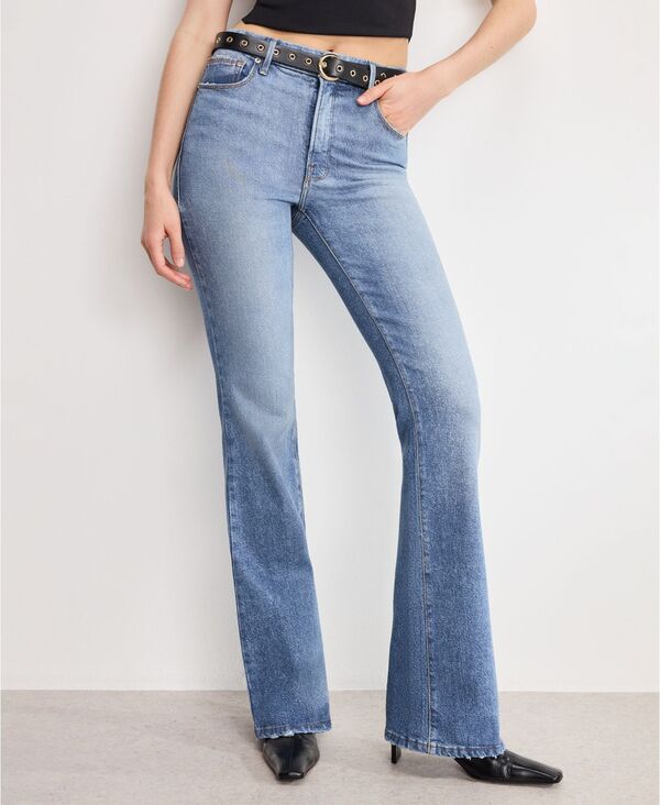 グッドアメリカン レディース ボトムス デニムパンツ ブーツ ジーンズ Good American Women's Boot Cut Jeans Indigo インディゴ|ReVida 店