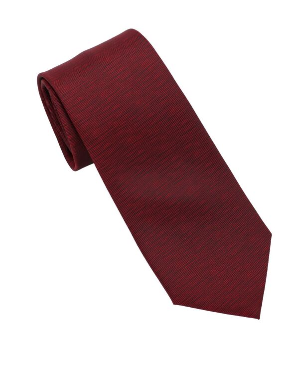 ダナ キャラン ニューヨーク メンズ アクセサリー ネクタイ DKNY Men ’ slim Textured Solid Neck Tie Red レッド