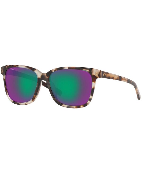 コスタデルマール レディース 付属品 サングラス・アイウェア Costa Del Mar Polarized Sunglasses CDMAY 57 TORTOISE/GREEN MIR POL 緑であること