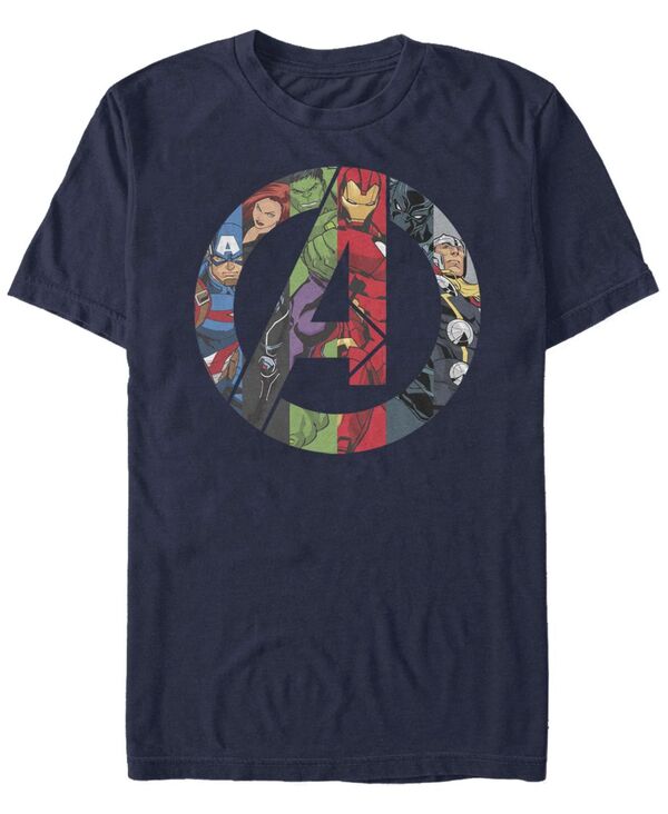 フィフスサン メンズ トップス Tシャツ Fifth Sun Men's Avengers Heroes Icon Short Sleeve Crew T-shirt Navy ネイビー