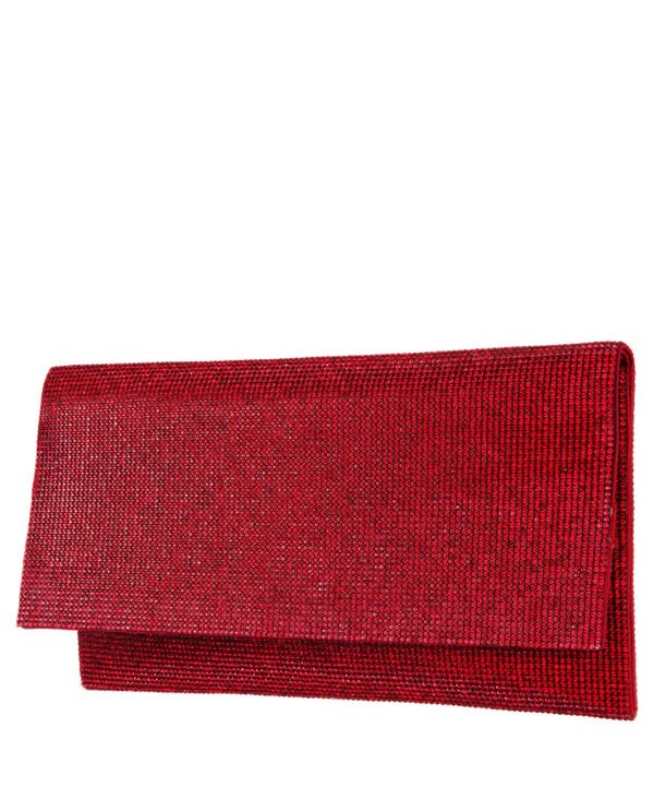 ニナ レディース バッグ Nina Women's Allover Crystal Cutch Siam Red レッド|ReVida 店