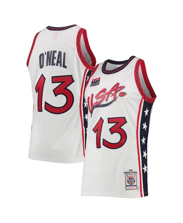 ミッチェル&ネス メンズ トップス シャツ ジャージー Mitchell & Ness Men'shaquille O'Neal White USA Basketball 1996 Hardwood Classics Authentic Jersey White ホワイト 42,120円