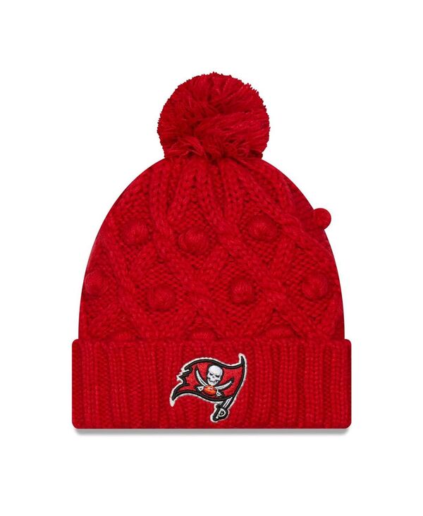 ニューエラ レディース アクセサリー 帽子 ニット New Era Women's Red Tampa Bay Buccaneers Toasty Cuffed Knit Hat with Pom Red レッド