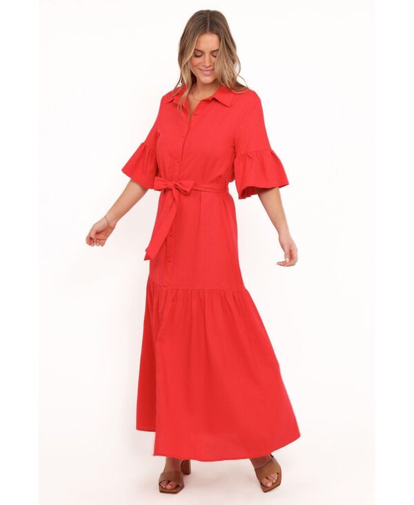 Petal and Pup レディース トップス ワンピース ミディ Petal and Pup Women's Kirrily Midi Dress Red レッド｜ReVida 店