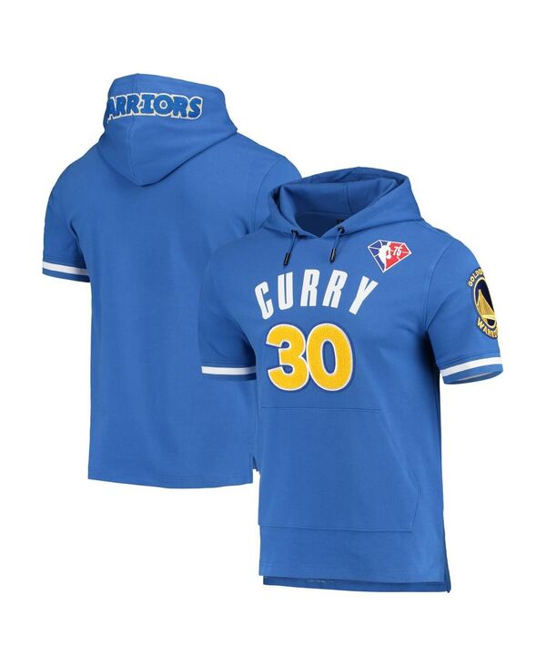 プロスタンダード メンズ アウター パーカー・スウェット Pro Standard Men'stephen Curry Royal Golden State Warriors Name and Number Short Sleeve Pullover Hoodie Royal