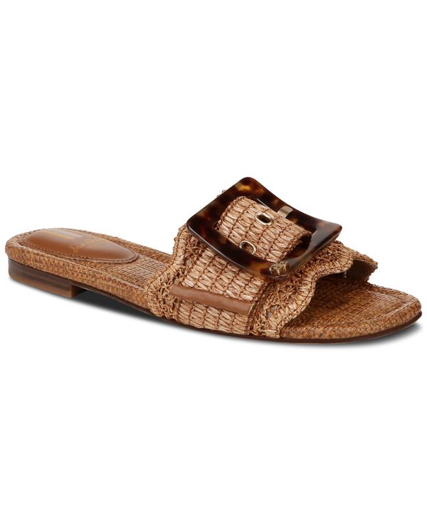 サムエデルマン レディース シューズ サンダル Sam Edelman Women's Bambi Raffia Buckle Slide Sandals Cuoio