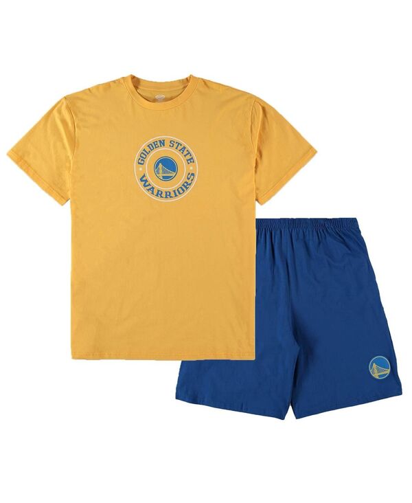 コンセプツ 運動競技 メンズ トップス プルオーバー トール 遊撃手ズボン下 Conceptsport Men\u0027s Gold Royal Golden State Warriors Big and Tall T-shirt and Shortsleep Set Gold Royal ゴールド
