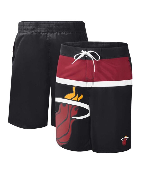 カール バンクス メンズ 水着 ハーフパンツ・ショーツ G-III Sports by Carl Banks Men's Black Miami Heat Sea Wind Swim Trunks Black ブラック
