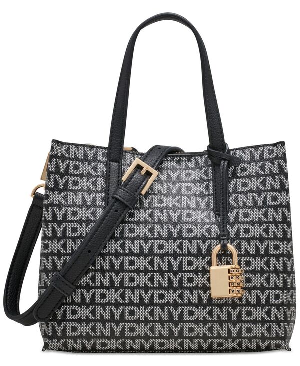ダナ キャラン ニューヨーク レディース バッグ ロゴ DKNY Farah Logo Crossbody Satchel Bk Logo-bk｜ReVida 店