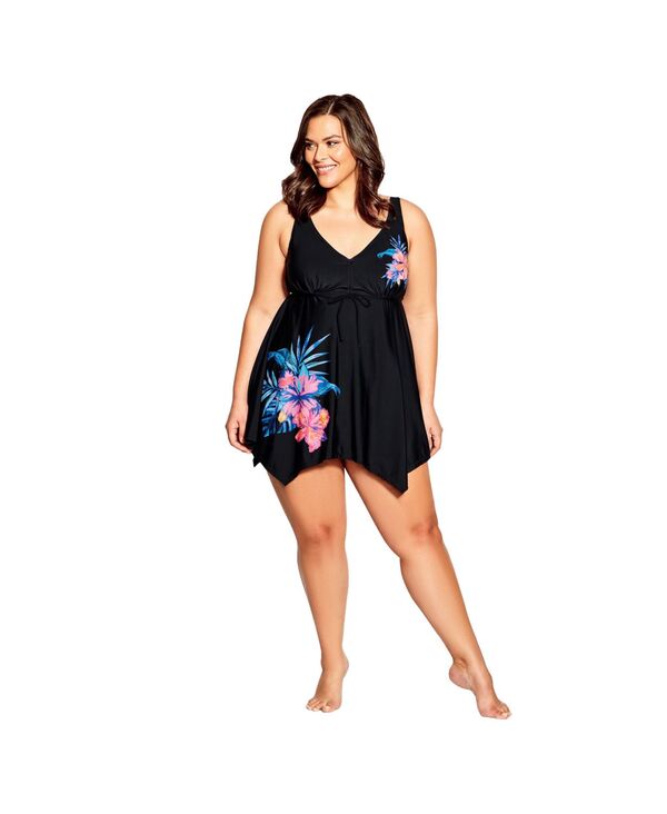 アベニュー レディース トップス ワンピース プリント AVENUE Women'sharkbite Print Swim Dress Belize