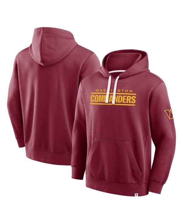ファナティクス メンズ アウター パーカー・スウェット Fanatics Men\u0027s Burgundy Washington Commanders New Horizons Heritage Pullover Hoodie Burgundy バーガンディ