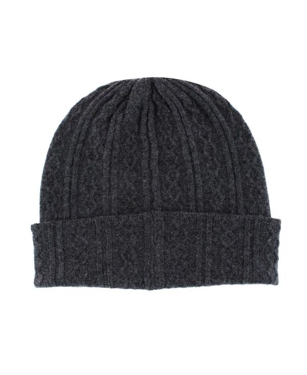 トラファルガー メンズ アクセサリー 帽子 ウール ニット TRAFALGAR Men's The Windsor Merino Wool Cable Knit Beanie Grey グレー
