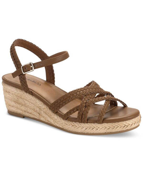 スタイルアンドコー レディース シューズ サンダル Style & Co Women's Vanaa Buckles Wedge Sandals Acorn Brown ブラウン