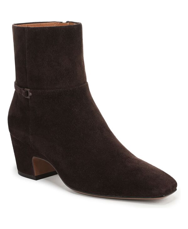 フランコサルト レディース シューズ ブーツ・レインブーツ Franco Sarto Womenaydie Square Toe Pull On Short Boots Hickory Brown Suede ブラウン