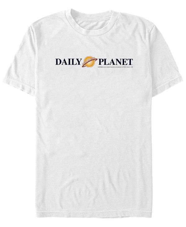 フィフスサン メンズ トップス Tシャツ ロゴ Fifth Sun DC Men'superman Daily Planetext Logo Short Sleeve T-Shirt White ホワイト