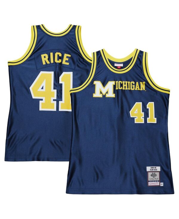 ミッチェル&ネス メンズ トップス シャツ ジャージー Mitchell & Ness Men's Glen Rice Navy Michigan Wolverines 1988/89 Authentic Jersey Navy ネイビー