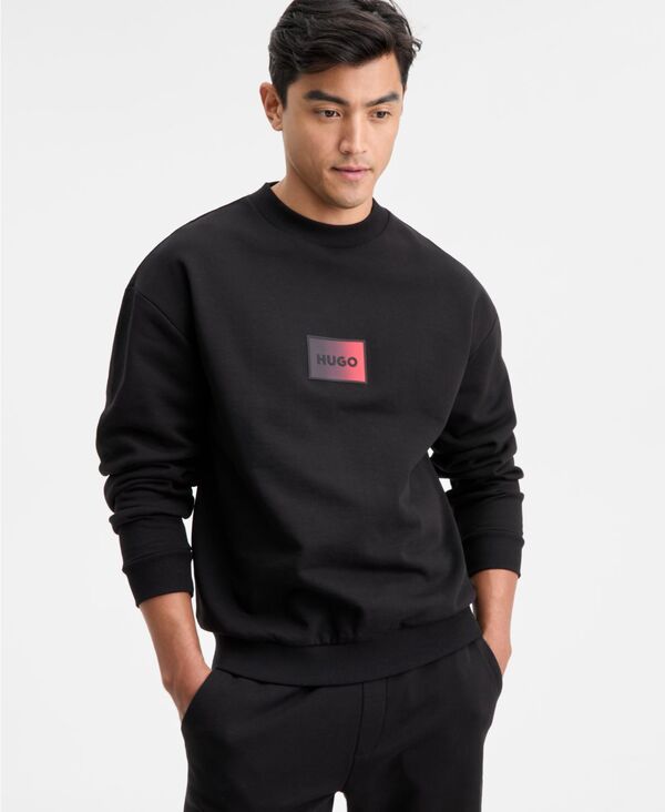 ヒューゴボス メンズ アウター パーカー・スウェット シャツ ロゴ 長袖 Hugo Boss Men's Danotop Long-Sleeve Logo Sweatshirt Black ブラック