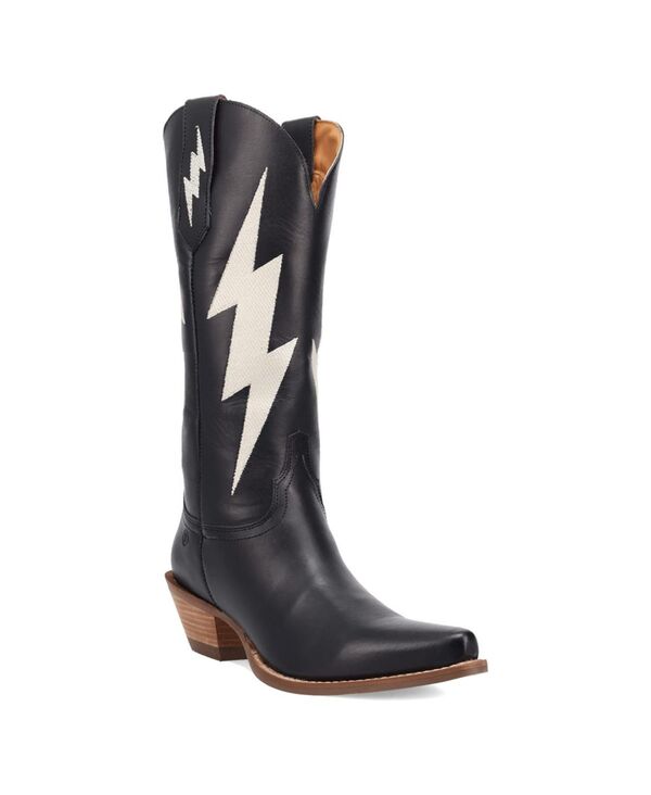 ディンゴ レディース シューズ ブーツ・レインブーツ レザー Dingo Women's Thunderbolt Leather Boot Black ブラック｜ReVida 店