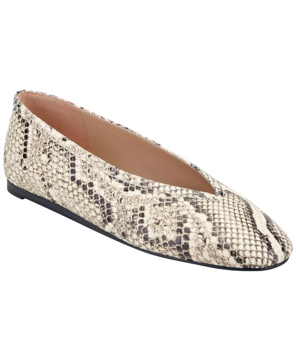 マーク・フィッシャー レディース シューズ パンプス Marc Fisher LTD Women's Gradi Slip-On Flats White Snake Leather ホワイト|ReVida 店