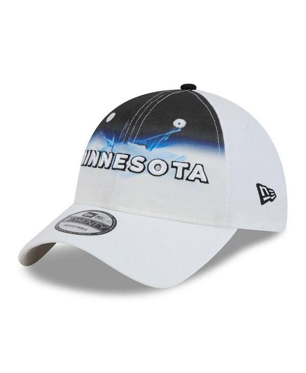 ニューエラ メンズ アクセサリー 帽子 New Era Men's White Minnesota Timberwolves 2024/25 City Edition 9TWENTY Adjustable Hat White ホワイト