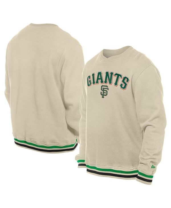 ニュー内鰓 メンズ アウター パーカー・スウェット プルオーバー New Era Men\u0027s Cream San Francisco Giantst. Patrick\u0027s Day Twill Pullover Sweatshirt Cream 皮膚軟化剤