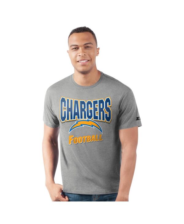 スターター メンズ トップス Tシャツ Starter Men's Heather Gray Los Angeles Chargers Prime Time T-Shirt Heather Gray グレー