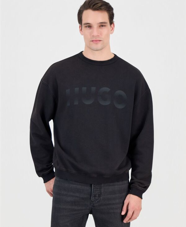 ヒューゴボス メンズ アウター パーカー・スウェット クルーネック シャツ コットン ロゴ Hugo Boss Men's Nenzyew Cotton Logo Crewneck Sweatshirt Medium Gray グレー