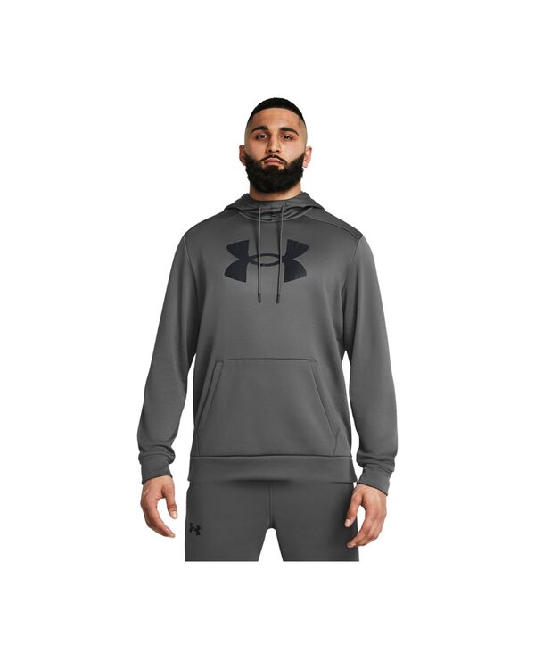 アンダーアーマー メンズ アウター パーカー・スウェット シャツ ロゴ Under Armour Men Big Logo Hooded Sweatshirt Dark Gray グレー