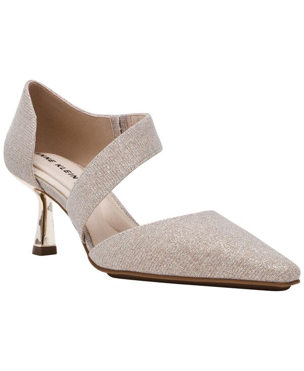 アンクライン レディース シューズ パンプス Anne Klein Women's Cerysnip Toe Slip-On Pumps Light Gold ゴールド