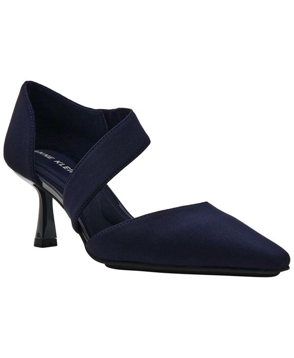 アンクライン レディース シューズ パンプス Anne Klein Women's Cerysnip Toe Slip-On Pumps Navy Stretch ネイビー｜ReVida 店